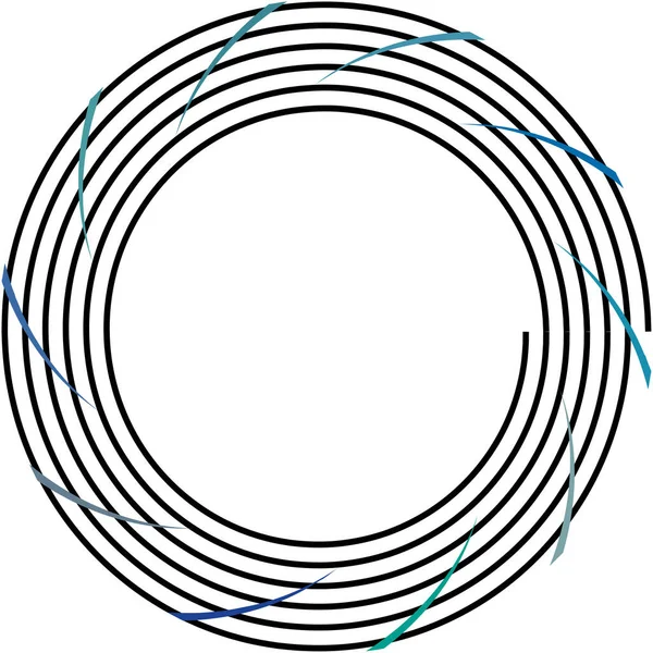 Überlagerung Abstrakter Spirale Wirbel Wirbelvektor Volute Helix Cochlea Schwindel Kreisförmig — Stockvektor