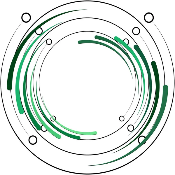 Sobreposição Abstrato Espiral Redemoinho Twirl Vetor Voluta Hélice Vertigem Coclear — Vetor de Stock