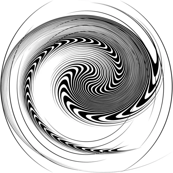 Espiral Abstracta Superpuesta Remolino Vector Giro Voluta Hélice Vértigo Coclear — Vector de stock