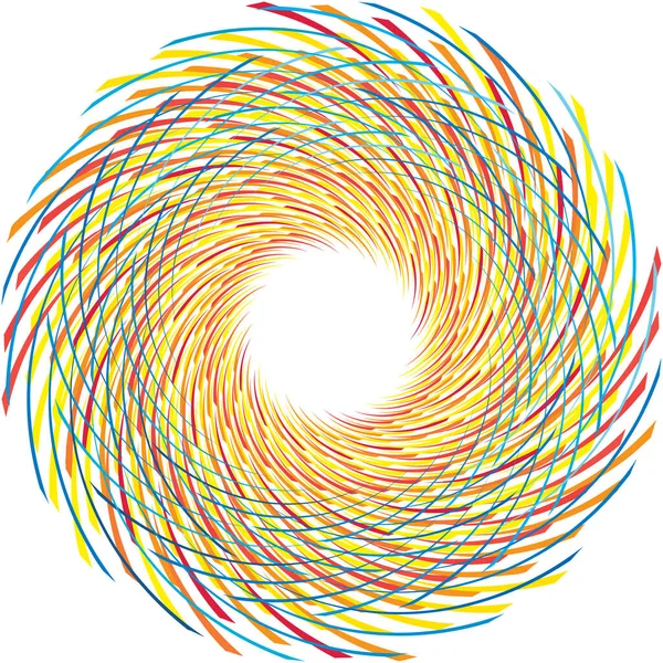 Espiral Abstracta Superpuesta Remolino Vector Giro Voluta Hélice Vértigo Coclear — Vector de stock