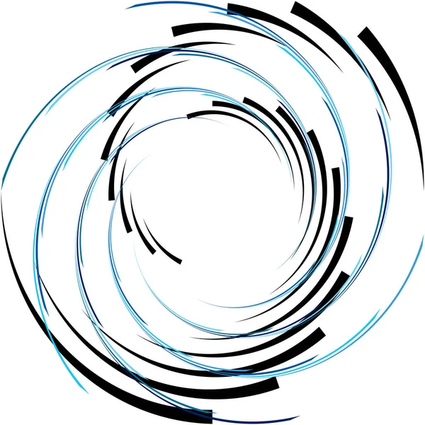 Espiral Abstracta Superpuesta Remolino Vector Giro Voluta Hélice Vértigo Coclear — Vector de stock