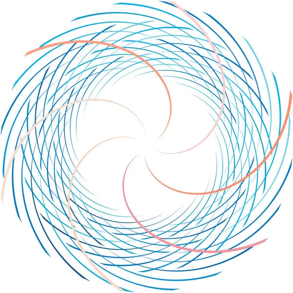 Espiral Abstracta Superpuesta Remolino Vector Giro Voluta Hélice Vértigo Coclear — Archivo Imágenes Vectoriales