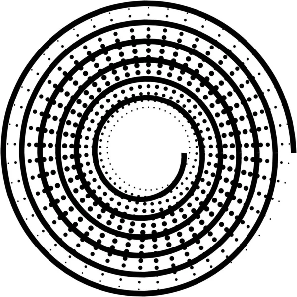 Espiral Abstracta Superpuesta Remolino Vector Giro Voluta Hélice Vértigo Coclear — Archivo Imágenes Vectoriales