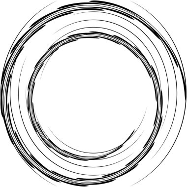 Soyut sarmal, girdap, dönme vektörü örtüşüyor. Volute, helix, koklear vertigo dairesel, geometrik çizim. Soyut çember