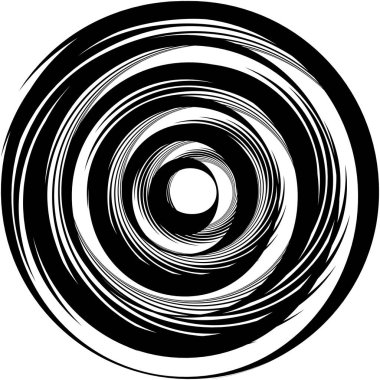 Soyut sarmal, girdap, dönme vektörü örtüşüyor. Volute, helix, koklear vertigo dairesel, geometrik çizim. Soyut çember