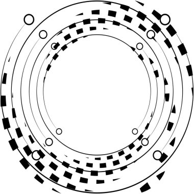 Soyut sarmal, girdap, dönme vektörü örtüşüyor. Volute, helix, koklear vertigo dairesel, geometrik çizim. Soyut çember