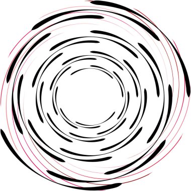 Soyut sarmal, girdap, dönme vektörü örtüşüyor. Volute, helix, koklear vertigo dairesel, geometrik çizim. Soyut çember