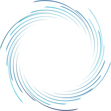 Soyut sarmal, girdap, dönme vektörü örtüşüyor. Volute, helix, koklear vertigo dairesel, geometrik çizim. Soyut çember