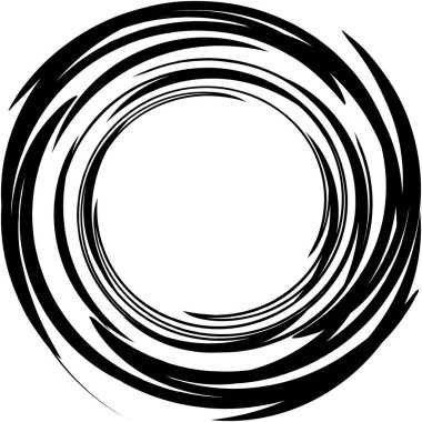 Soyut sarmal, girdap, dönme vektörü örtüşüyor. Volute, helix, koklear vertigo dairesel, geometrik çizim. Soyut çember