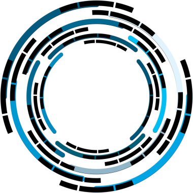 Soyut sarmal, girdap, dönme vektörü örtüşüyor. Volute, helix, koklear vertigo dairesel, geometrik çizim. Soyut çember