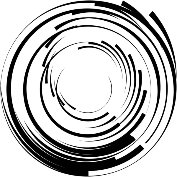 Superposition Abstraite Spirale Tourbillon Vecteur Tourbillon Volute Hélice Vertige Cochléaire — Image vectorielle