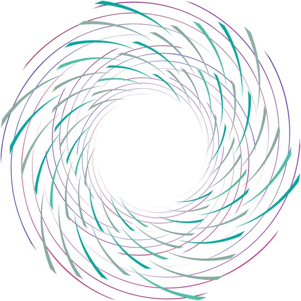 Sovrapposizione Astratta Spirale Vortice Vettore Vortice Voluta Elica Vertigini Cocleari — Vettoriale Stock