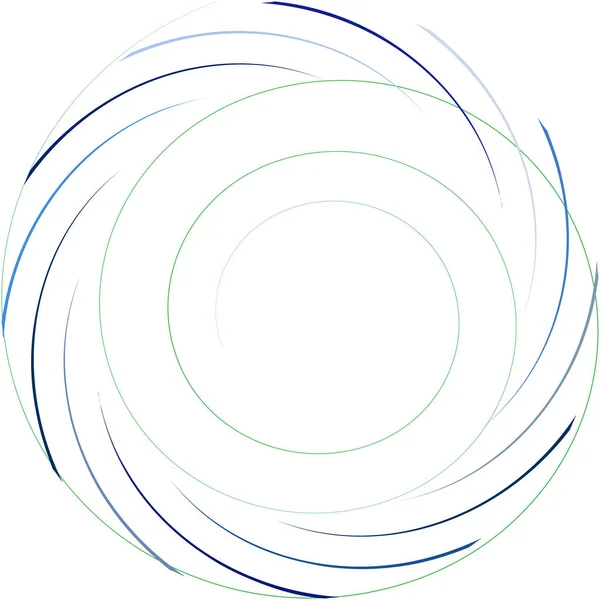 Överlagring Abstrakt Spiral Virvel Virvel Vektor Volute Helix Cochlear Vertigo — Stock vektor