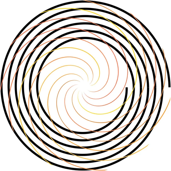 Überlagerung Abstrakter Spirale Wirbel Wirbelvektor Volute Helix Cochlea Schwindel Kreisförmig — Stockvektor