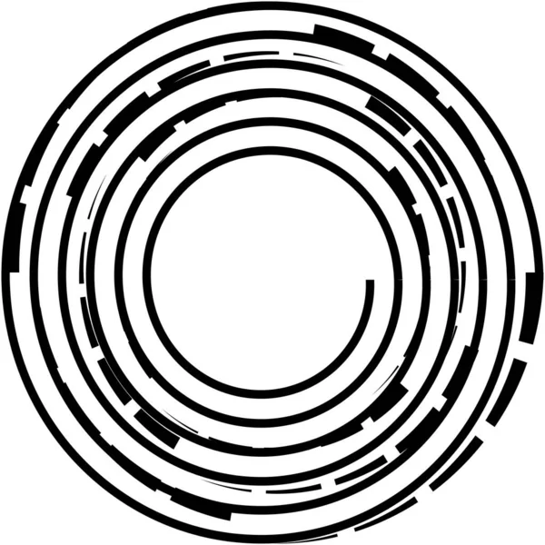 Espiral Abstracta Superpuesta Remolino Vector Giro Voluta Hélice Vértigo Coclear — Archivo Imágenes Vectoriales