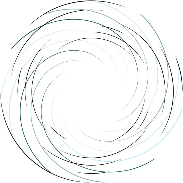 Superposition Abstraite Spirale Tourbillon Vecteur Tourbillon Volute Hélice Vertige Cochléaire — Image vectorielle