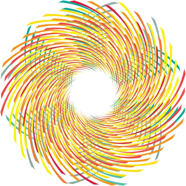 Espiral Abstracta Superpuesta Remolino Vector Giro Voluta Hélice Vértigo Coclear — Vector de stock