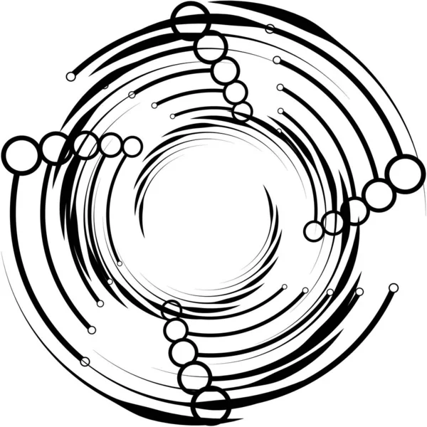 Überlagerung Abstrakter Spirale Wirbel Wirbelvektor Volute Helix Cochlea Schwindel Kreisförmig — Stockvektor