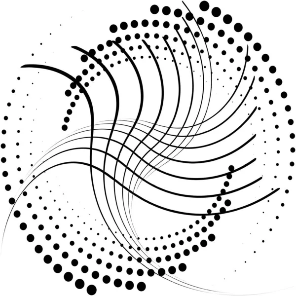 Sovrapposizione Astratta Spirale Vortice Vettore Vortice Voluta Elica Vertigini Cocleari — Vettoriale Stock