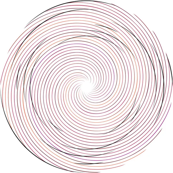 Espiral Abstracta Superpuesta Remolino Vector Giro Voluta Hélice Vértigo Coclear — Vector de stock