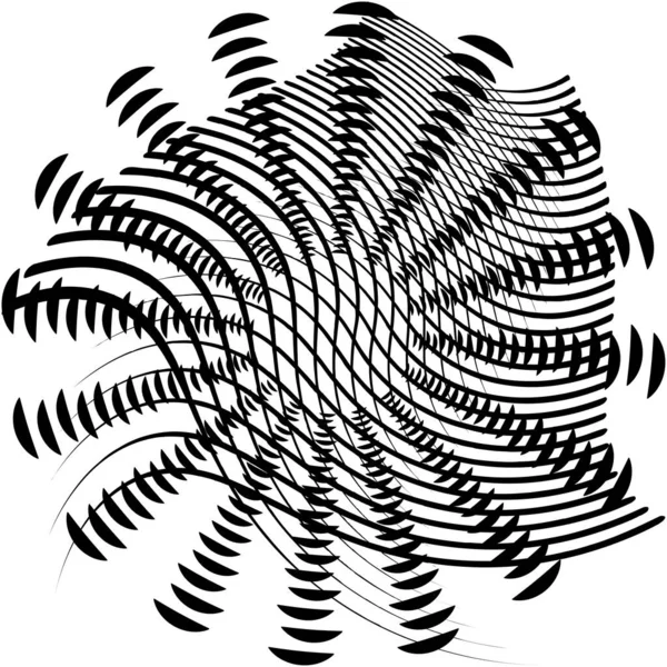 Abstracte Spiraal Draaikolk Wervelvector Voluut Helix Cochleaire Vertigo Cirkelvormig Geometrische — Stockvector