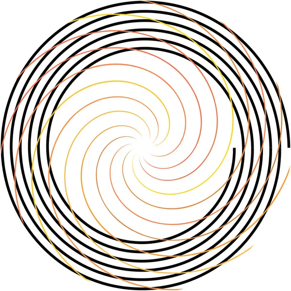 Överlagring Abstrakt Spiral Virvel Virvel Vektor Volute Helix Cochlear Vertigo — Stock vektor