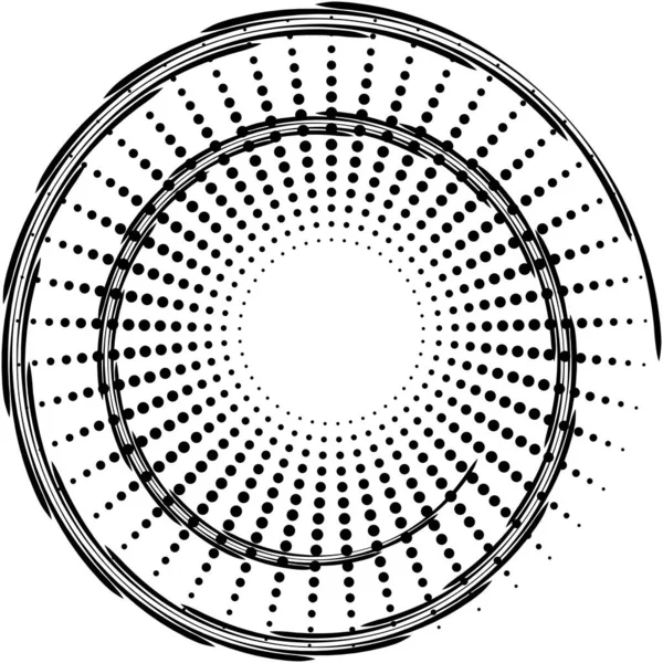 Sovrapposizione Astratta Spirale Vortice Vettore Vortice Voluta Elica Vertigini Cocleari — Vettoriale Stock