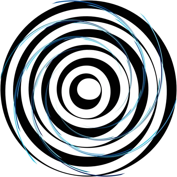 Espiral Abstracta Superpuesta Remolino Vector Giro Voluta Hélice Vértigo Coclear — Archivo Imágenes Vectoriales