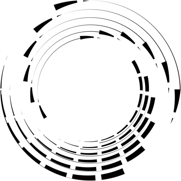 Abstracte Spiraal Draaikolk Wervelvector Voluut Helix Cochleaire Vertigo Cirkelvormig Geometrische — Stockvector