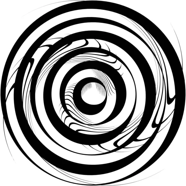 Superposition Abstraite Spirale Tourbillon Vecteur Tourbillon Volute Hélice Vertige Cochléaire — Image vectorielle