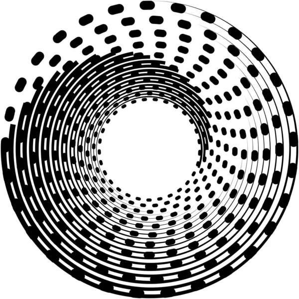 Sovrapposizione Astratta Spirale Vortice Vettore Vortice Voluta Elica Vertigini Cocleari — Vettoriale Stock