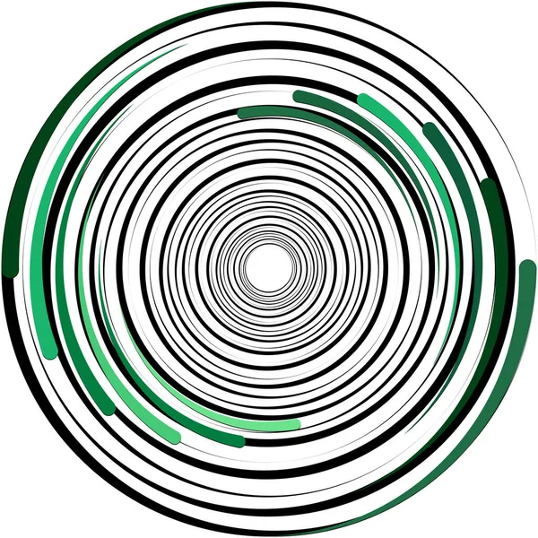 Sovrapposizione Astratta Spirale Vortice Vettore Vortice Voluta Elica Vertigini Cocleari — Vettoriale Stock