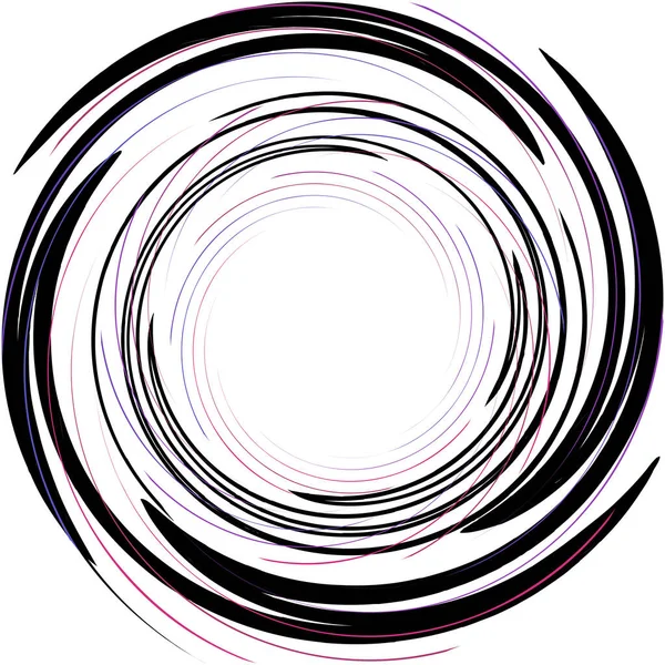 Superposition Abstraite Spirale Tourbillon Vecteur Tourbillon Volute Hélice Vertige Cochléaire — Image vectorielle