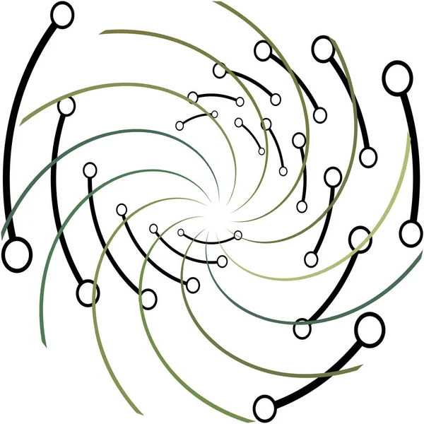 Überlagerung Abstrakter Spirale Wirbel Wirbelvektor Volute Helix Cochlea Schwindel Kreisförmig — Stockvektor