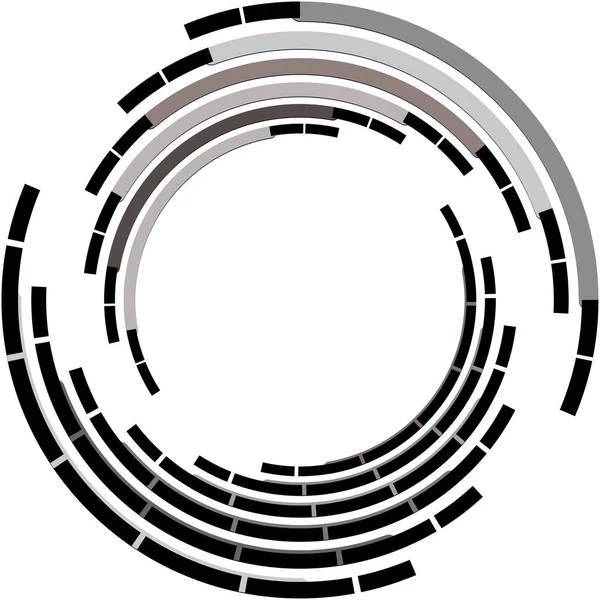 Sovrapposizione Astratta Spirale Vortice Vettore Vortice Voluta Elica Vertigini Cocleari — Vettoriale Stock