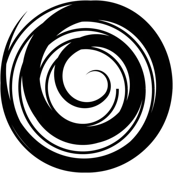 Espiral Abstracta Superpuesta Remolino Vector Giro Voluta Hélice Vértigo Coclear — Vector de stock