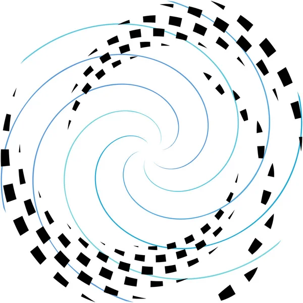 Überlagerung Abstrakter Spirale Wirbel Wirbelvektor Volute Helix Cochlea Schwindel Kreisförmig — Stockvektor