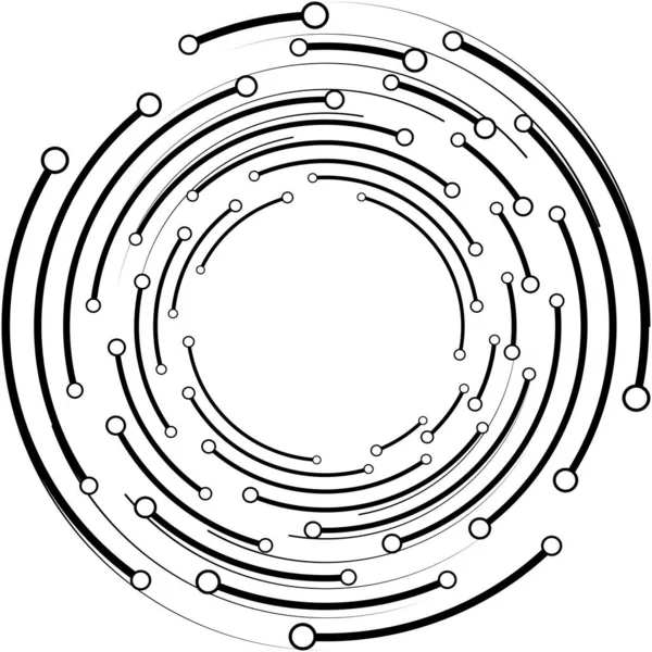 Superposition Abstraite Spirale Tourbillon Vecteur Tourbillon Volute Hélice Vertige Cochléaire — Image vectorielle