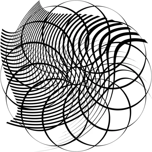 Abstracte Spiraal Draaikolk Wervelvector Voluut Helix Cochleaire Vertigo Cirkelvormig Geometrische — Stockvector