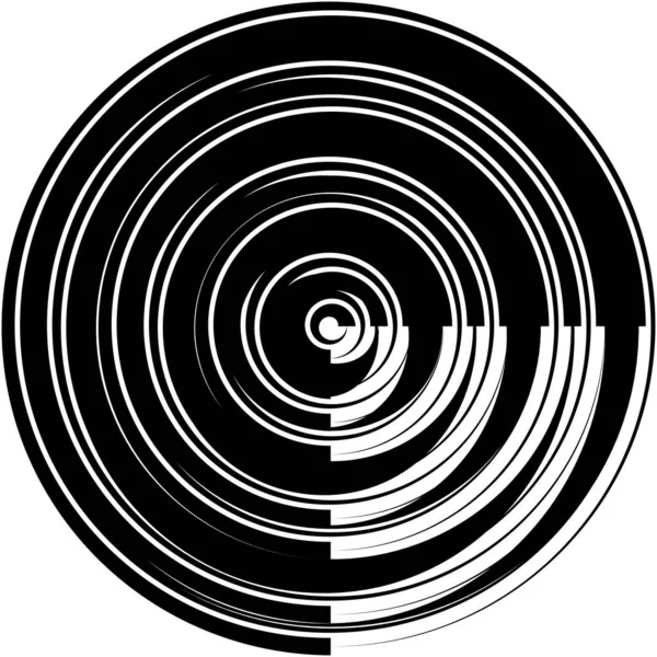 Superposition Abstraite Spirale Tourbillon Vecteur Tourbillon Volute Hélice Vertige Cochléaire — Image vectorielle