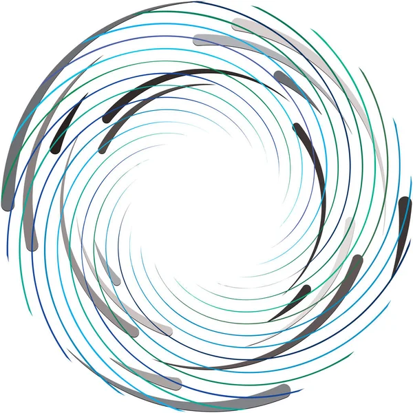 Überlagerung Abstrakter Spirale Wirbel Wirbelvektor Volute Helix Cochlea Schwindel Kreisförmig — Stockvektor