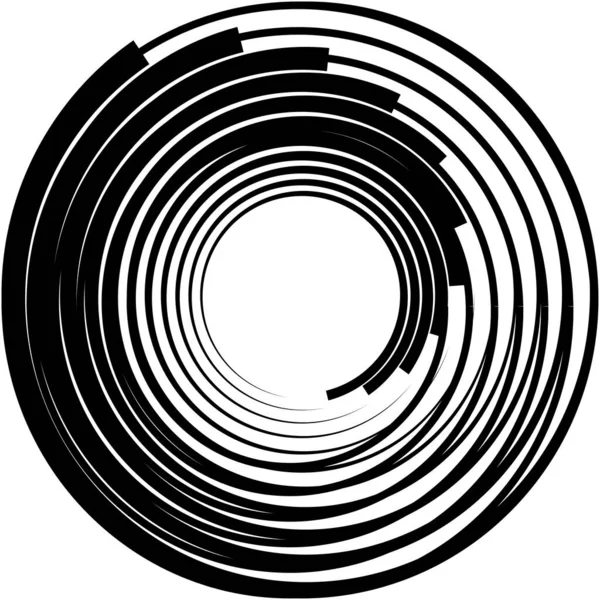 Superposition Abstraite Spirale Tourbillon Vecteur Tourbillon Volute Hélice Vertige Cochléaire — Image vectorielle