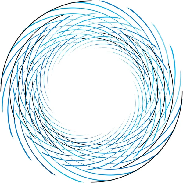 Sobreposição Abstrato Espiral Redemoinho Twirl Vetor Voluta Hélice Vertigem Coclear — Vetor de Stock