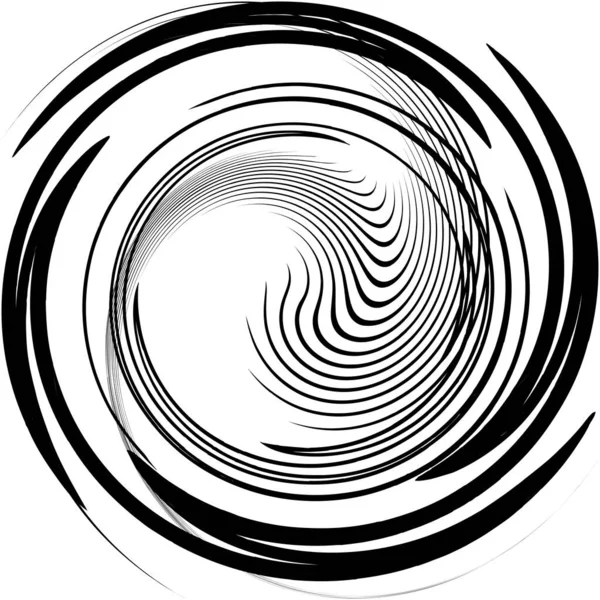 Superposition Abstraite Spirale Tourbillon Vecteur Tourbillon Volute Hélice Vertige Cochléaire — Image vectorielle