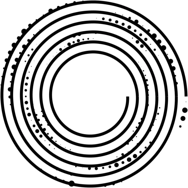 Absztrakt Spirál Örvény Forgó Vektor Volute Helix Cochlearis Vertigo Körkörös — Stock Vector