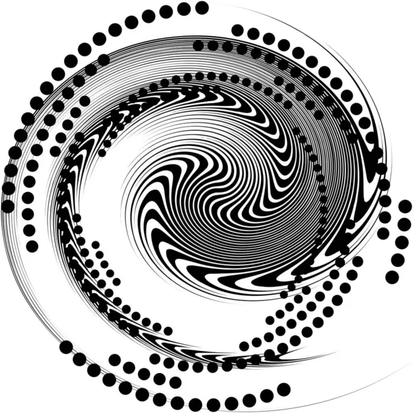 Espiral Abstracta Superpuesta Remolino Vector Giro Voluta Hélice Vértigo Coclear — Archivo Imágenes Vectoriales