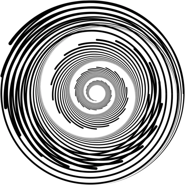 Sovrapposizione Astratta Spirale Vortice Vettore Vortice Voluta Elica Vertigini Cocleari — Vettoriale Stock