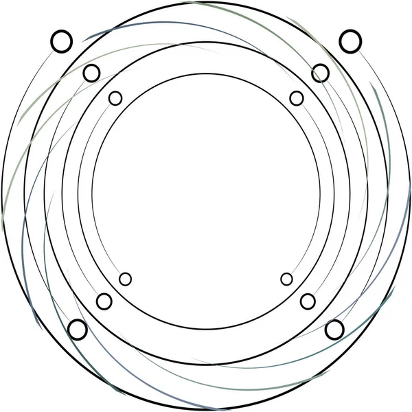 Absztrakt Spirál Örvény Forgó Vektor Volute Helix Cochlearis Vertigo Körkörös — Stock Vector