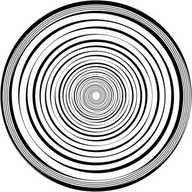 Soyut sarmal, girdap, dönme vektörü örtüşüyor. Volute, helix, koklear vertigo dairesel, geometrik çizim. Soyut çember