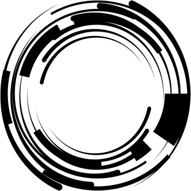 Soyut sarmal, girdap, dönme vektörü örtüşüyor. Volute, helix, koklear vertigo dairesel, geometrik çizim. Soyut çember